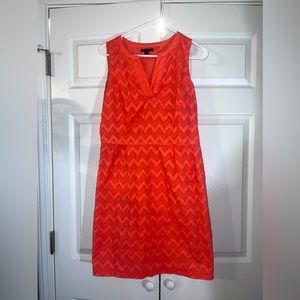 Tommy Hilfiger Chevron Coral Dress Size 10